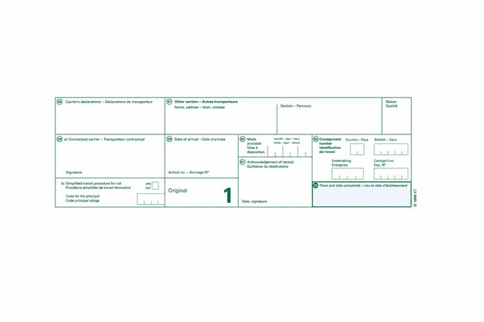 Use and content of the CIM Consignement note: practical question from a CIT member